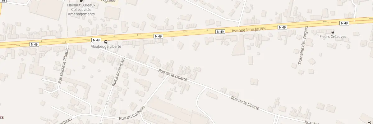 Plan du 248 Rue de la Liberté à Maubeuge