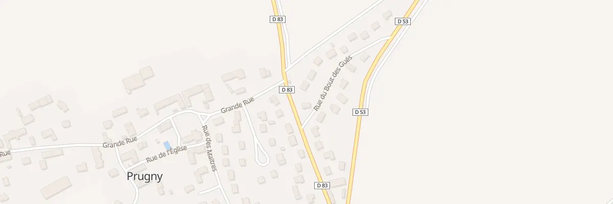 Plan du 1 Rue du Bout des Gués à Prugny