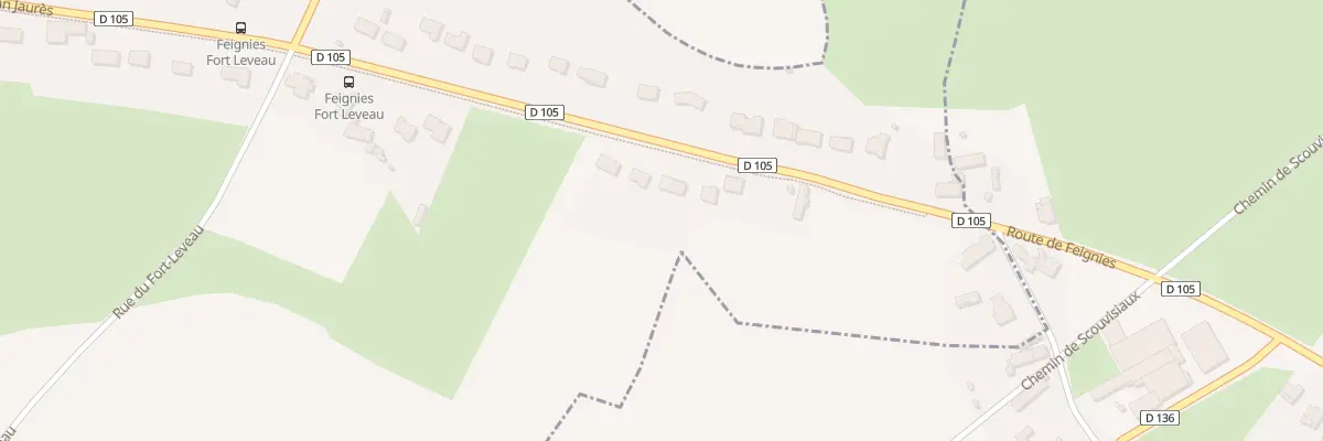 Plan du 208 Rue Jean Jaurès à Feignies