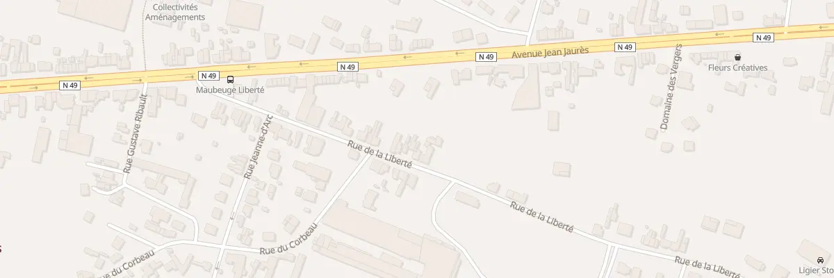 Plan du 232 Rue de la Liberté à Maubeuge