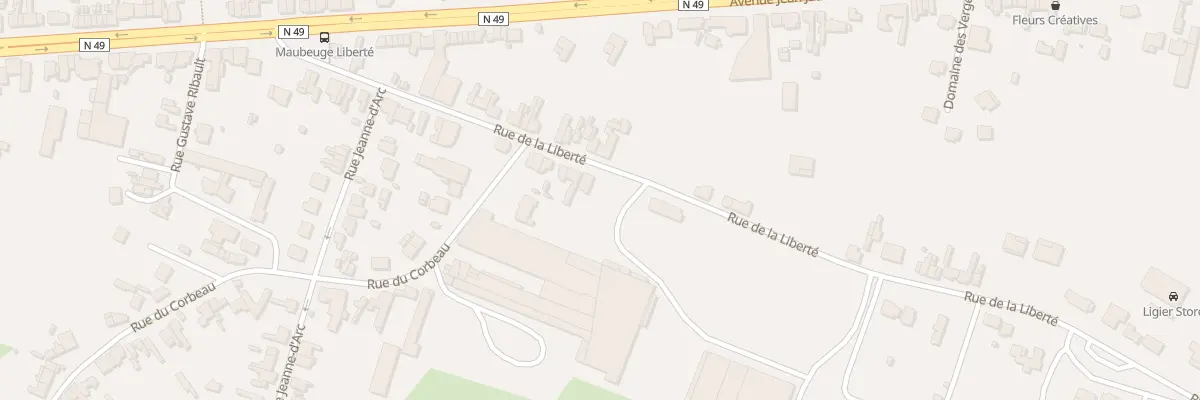Plan du 209 Rue de la Liberté à Maubeuge