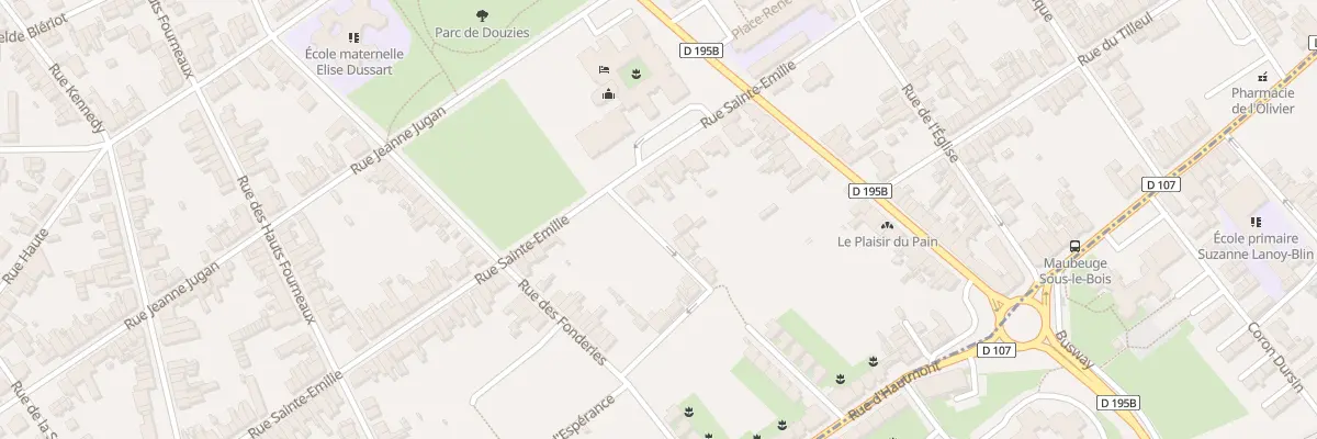 Plan du 13 Rue Sainte Emilie à Maubeuge