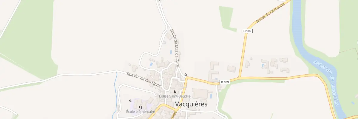 Plan du 2 Rte du Mas de Gare à Vacquières