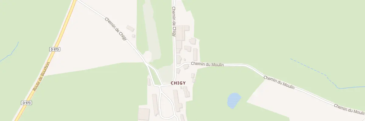 Plan du 460 Che de Chigy à Tazilly