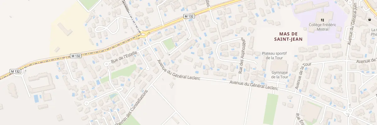 Plan de Av du Général Leclerc à Pérols