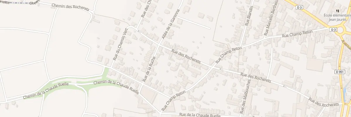 Plan du 51 Rue des Rocherets à Épernay