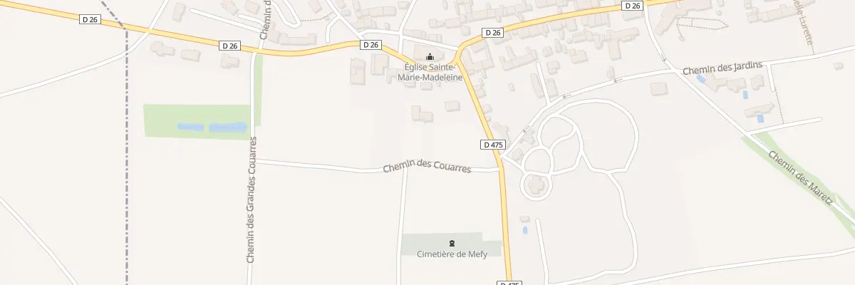 Plan du 9000 Che des Couarres à Merfy