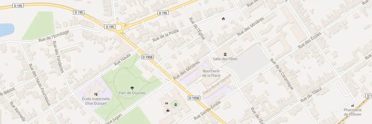Plan du 5 Rue Minieres à Maubeuge