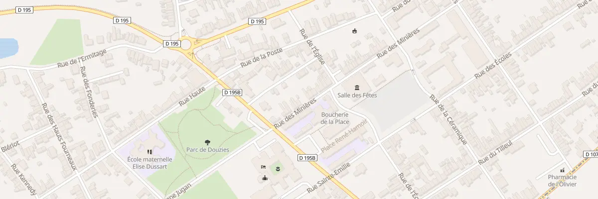 Plan du 7 Rue Minieres à Maubeuge