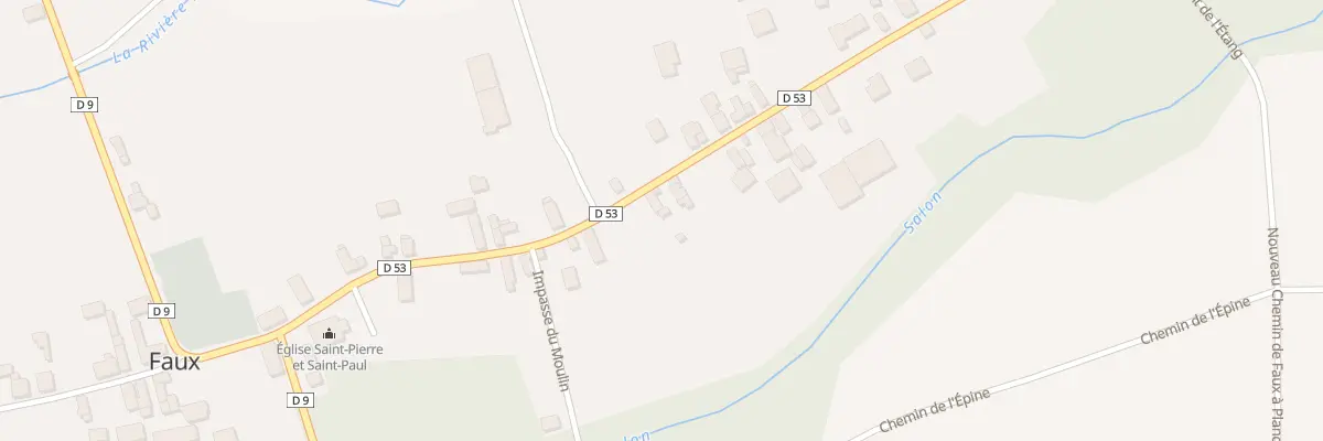 Plan du 13 Rue des Etangs à Faux-Fresnay
