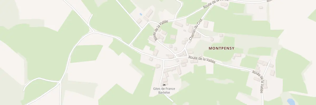 Plan du 6 Rte de la Vallée à Ouroux-en-Morvan