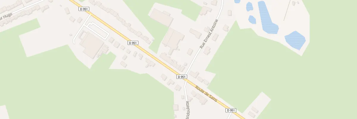 Plan du 34 Rte de Sains à Avesnelles