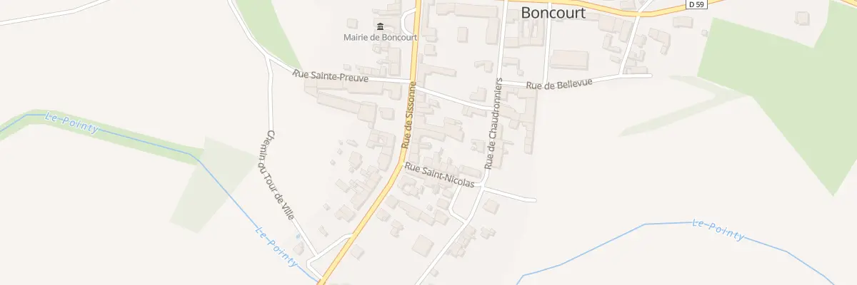 Plan du 13 Rue de Sissonne à Boncourt