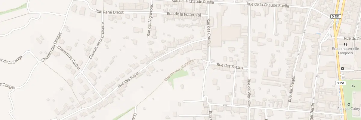 Plan du 13 Rue des Futies à Épernay