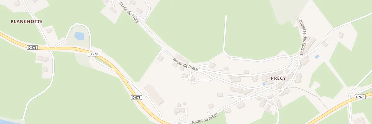 Plan du 21 Rte de Précy à Château-Chinon (Campagne)