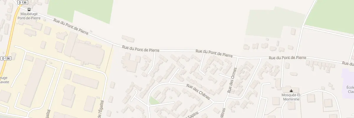 Plan du 239 Rue du Pont de Pierres à Maubeuge