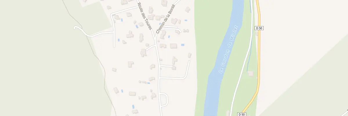 Plan du 216 Rte des Toures à Mialet
