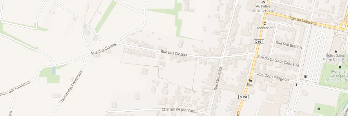 Plan du 31 Rue des Closets à Épernay