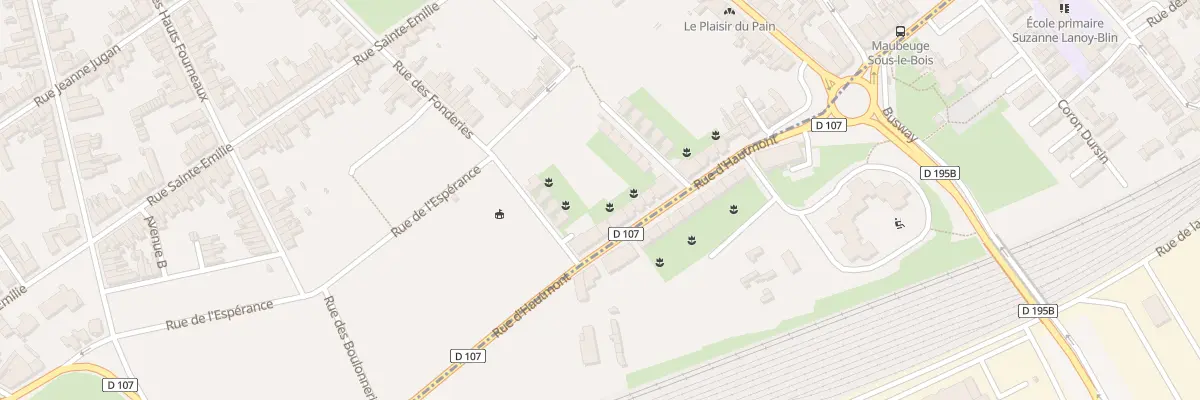 Plan du 286 Rue d’Hautmont à Maubeuge
