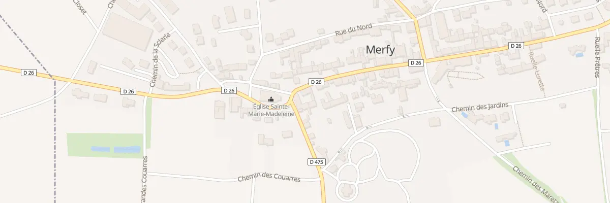 Plan du 2 Gr Grande Rue à Merfy