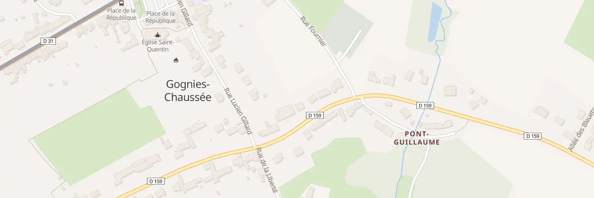 Plan du 1B Rue Albert d’Hendecourt à Gognies-Chaussée
