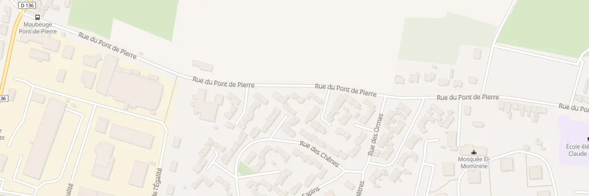 Plan du 237 Rue du Pont de Pierres à Maubeuge
