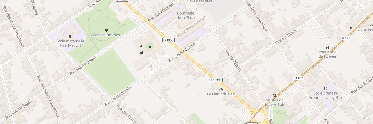 Plan du 51T Rue de Douzies à Maubeuge