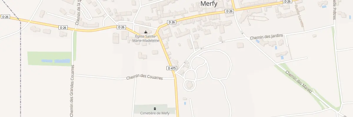 Plan du 2 Rue du Midi à Merfy