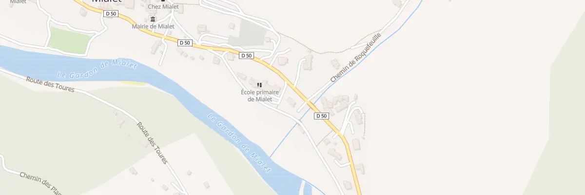Plan du 308 Rte de Générargues à Mialet