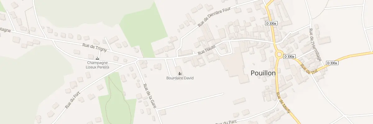 Plan du 21 Rue Haute à Pouillon