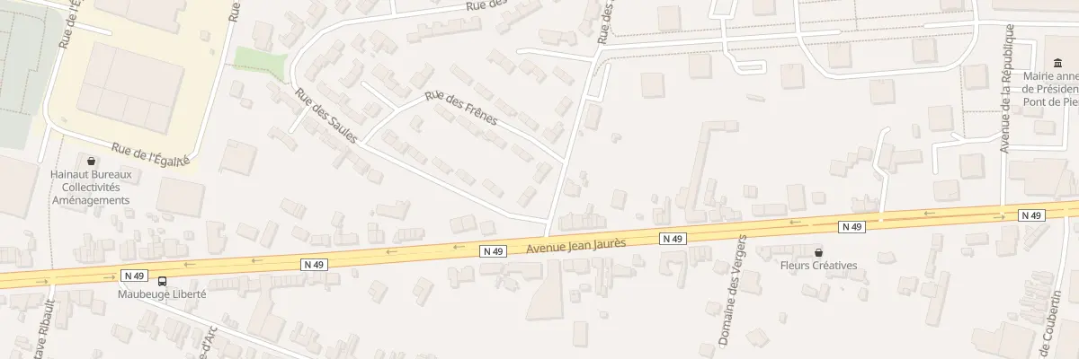 Plan du 12 Rue des Hêtres à Maubeuge