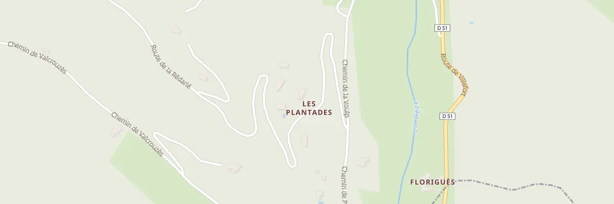 Plan du 5130 La Voulp à Saint-André-Capcèze