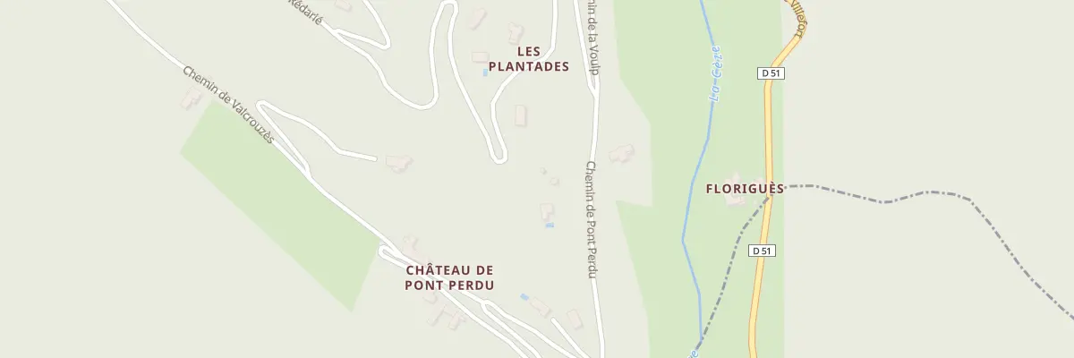 Plan du 416 Rte de la Rédarié à Saint-André-Capcèze
