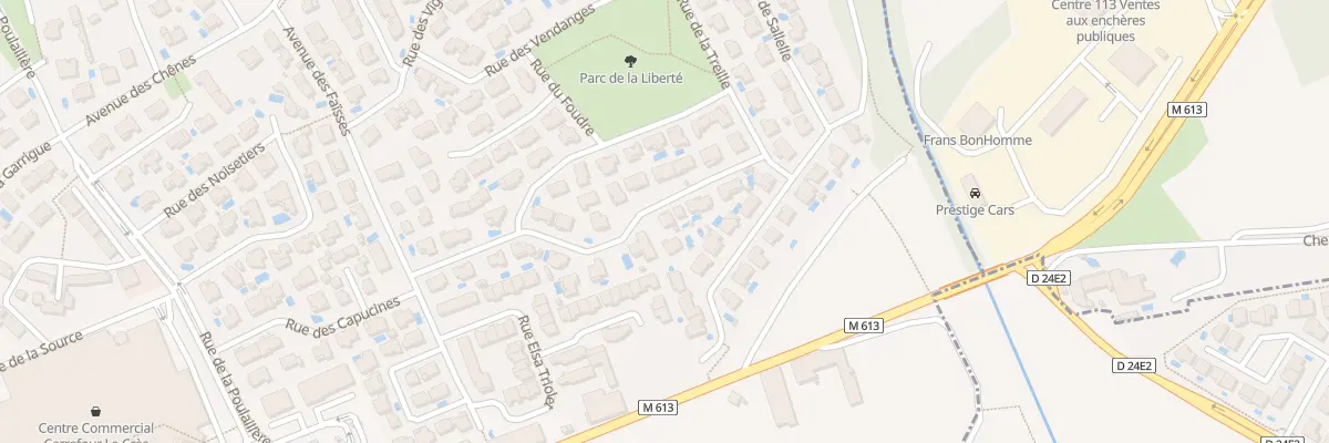 Plan du 22 Rue du Tonnelet au Crès