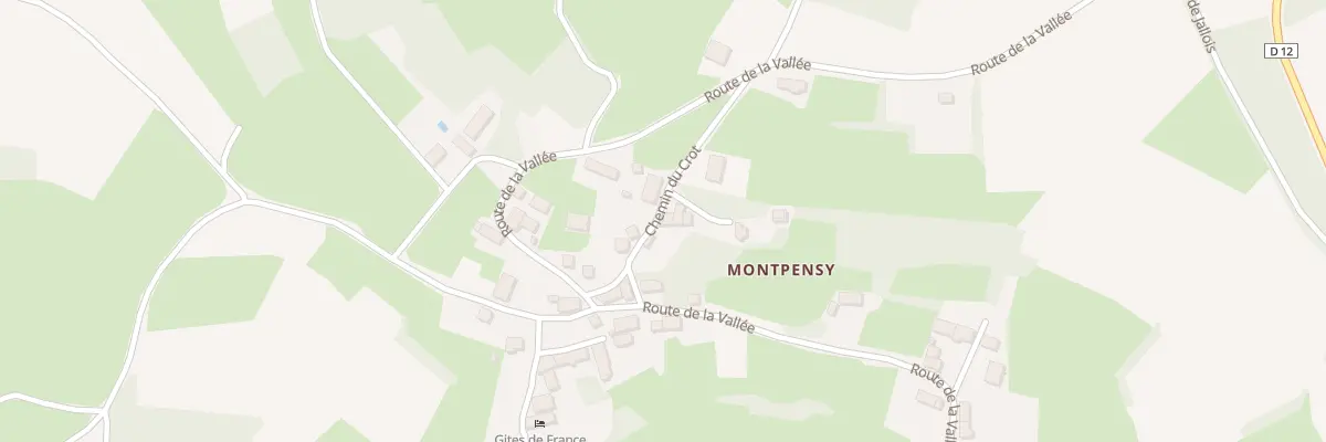 Plan du 3 Che du Crot à Ouroux-en-Morvan