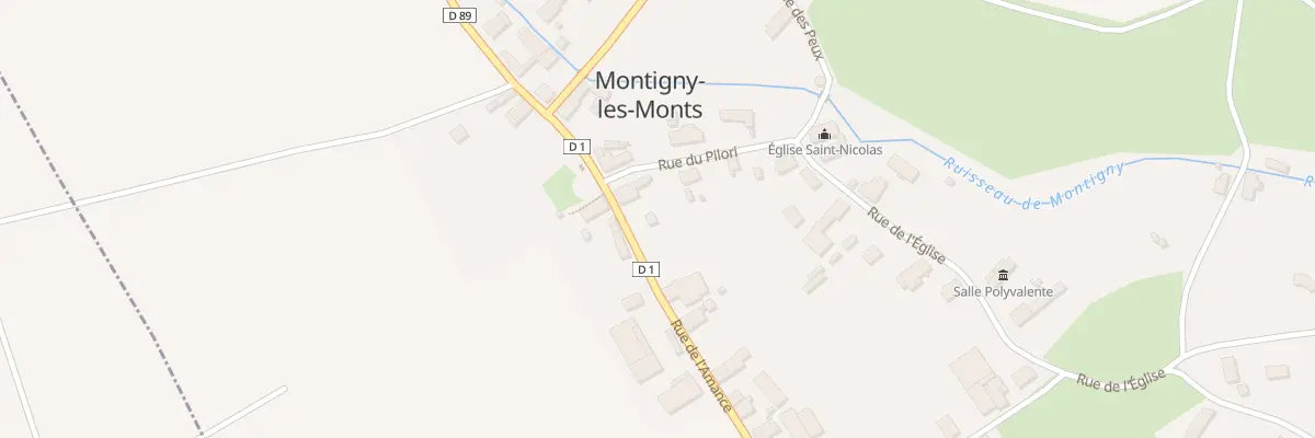 Plan de la Rue de l’Armance à Montigny-les-Monts