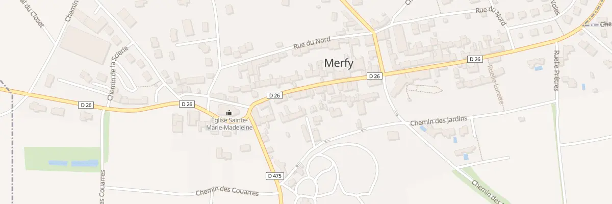 Plan du 14 Gr Grande Rue à Merfy