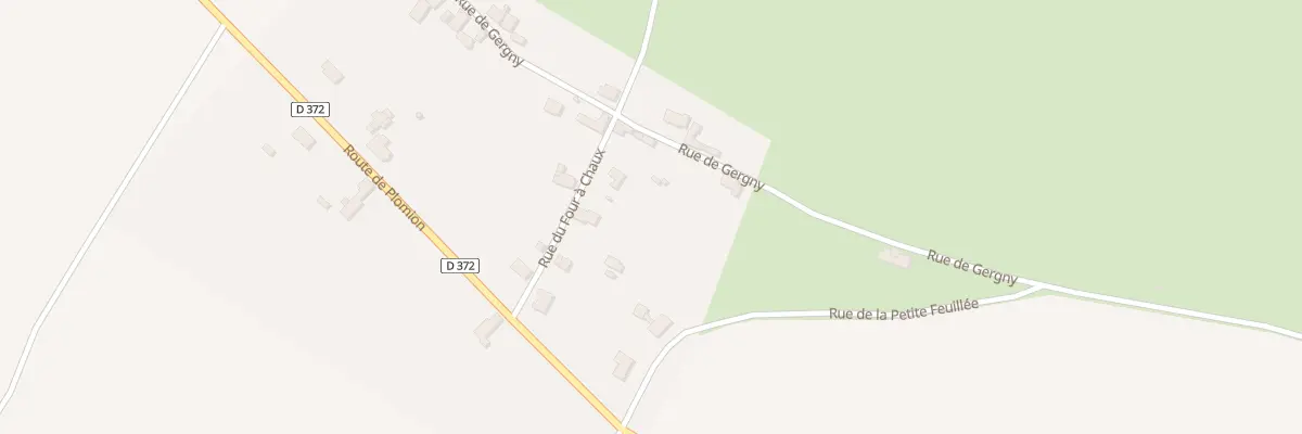 Plan du 5000 Rue de Gergny à Thenailles