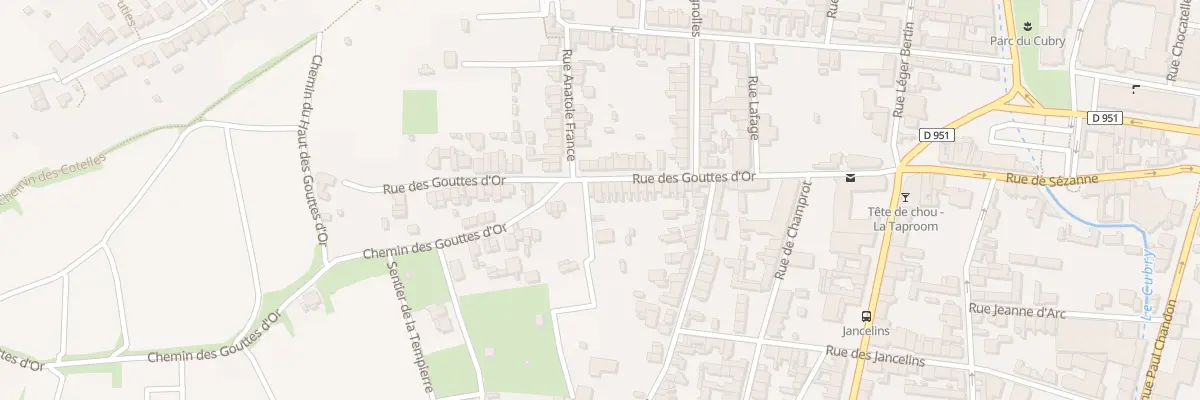 Plan du 33 Rue des Gouttes d’Or à Épernay