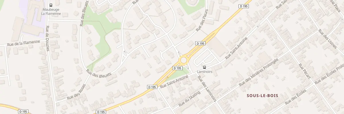 Plan du 1 Rue des Cedres à Maubeuge