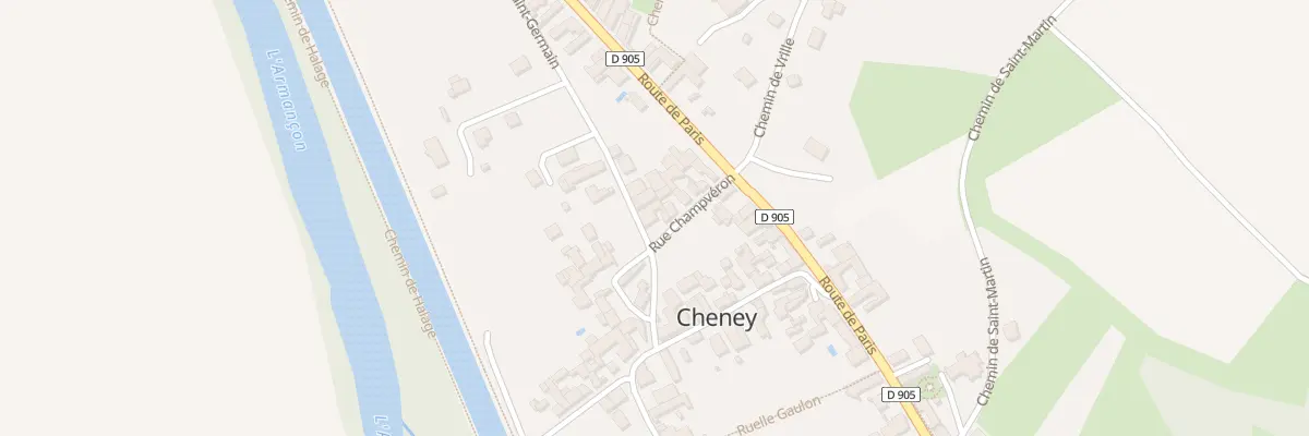 Plan du 8 Rue Champveron à Cheney