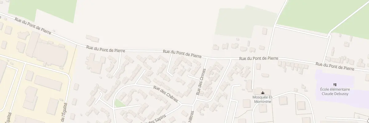 Plan du 229 Rue du Pont de Pierres à Maubeuge