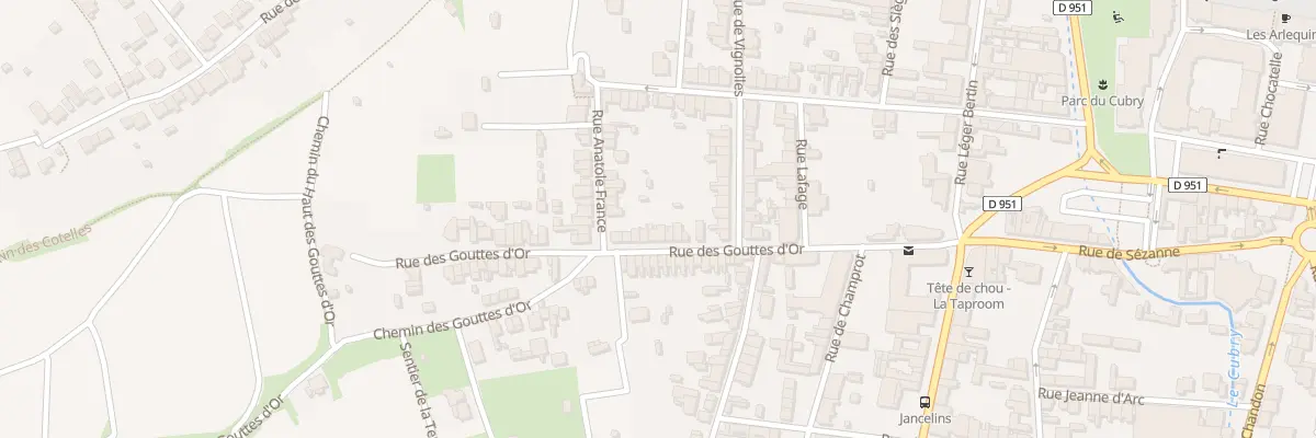Plan du 22 Rue des Gouttes d’Or à Épernay