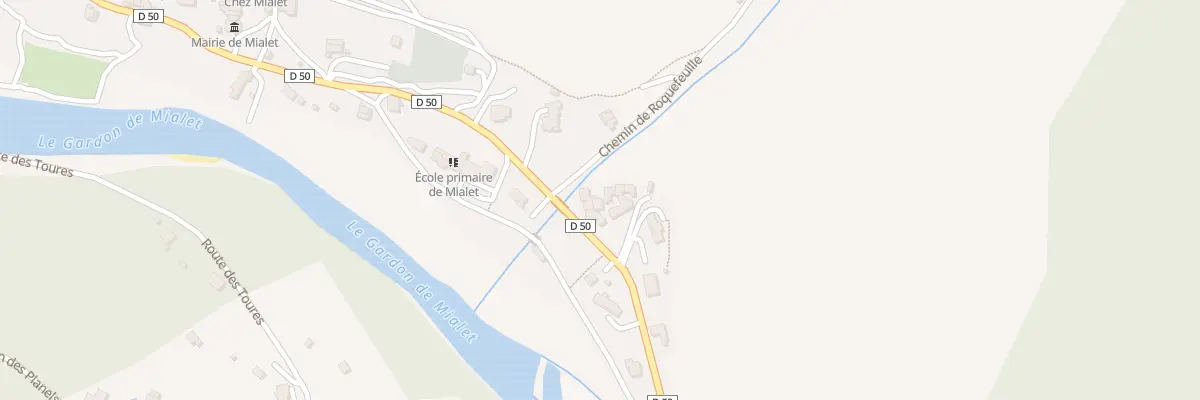 Plan du 375 Rte de Générargues à Mialet
