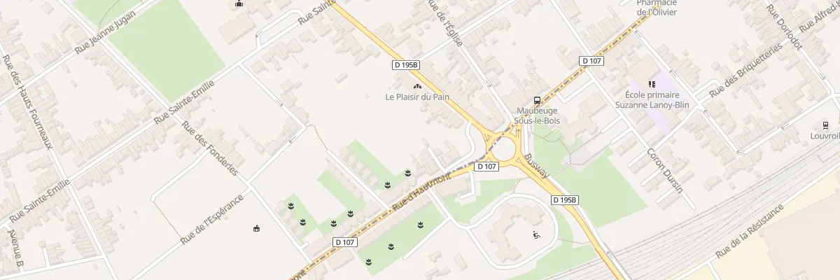 Plan du 252 Rue d’Hautmont à Maubeuge