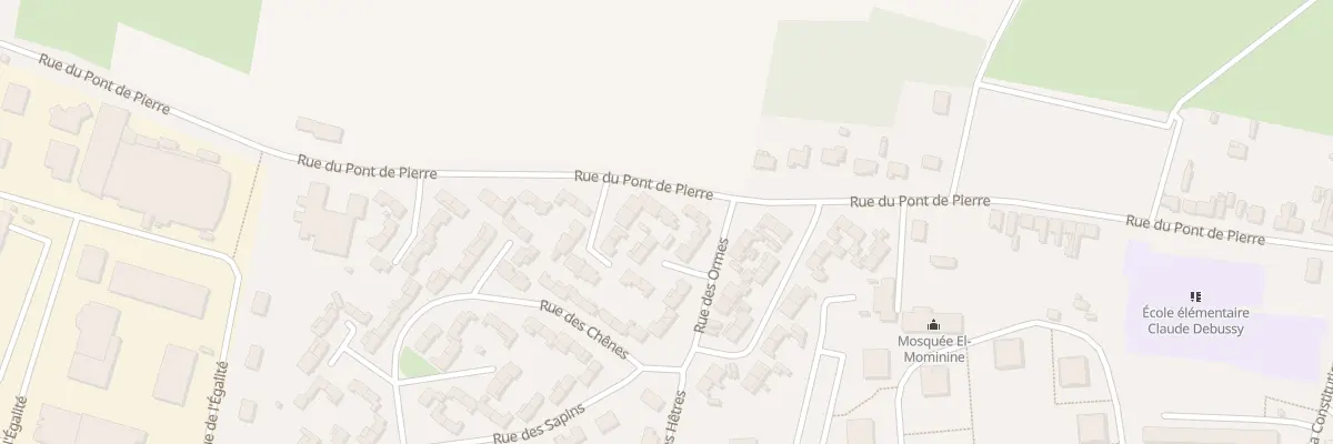 Plan du 227 Rue du Pont de Pierres à Maubeuge