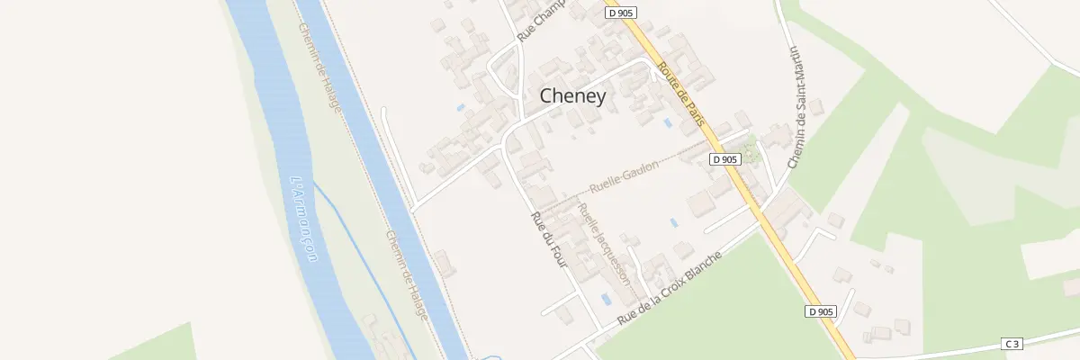 Plan du 8 Rue du Four à Cheney