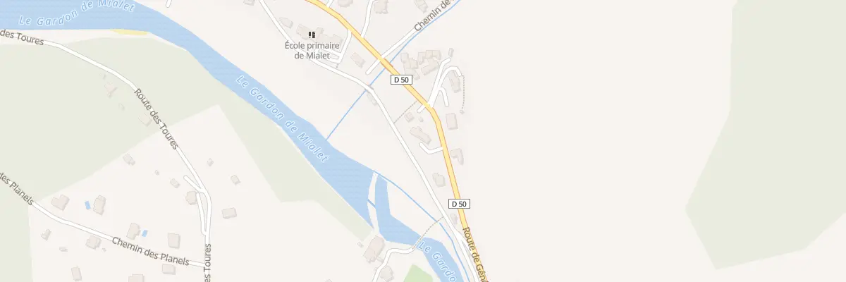 Plan du 444 Rte de Générargues à Mialet