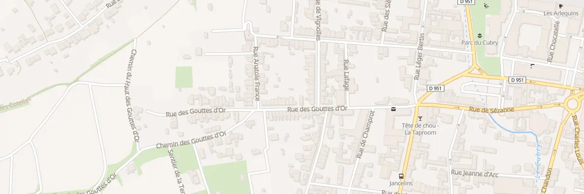Plan du 16 Rue des Gouttes d’Or à Épernay