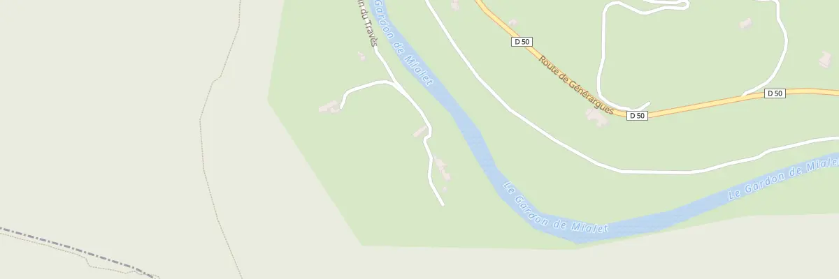 Plan du 650 Che du Traves à Mialet